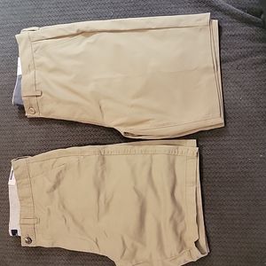 2 George Khaki shorts 34" Waist